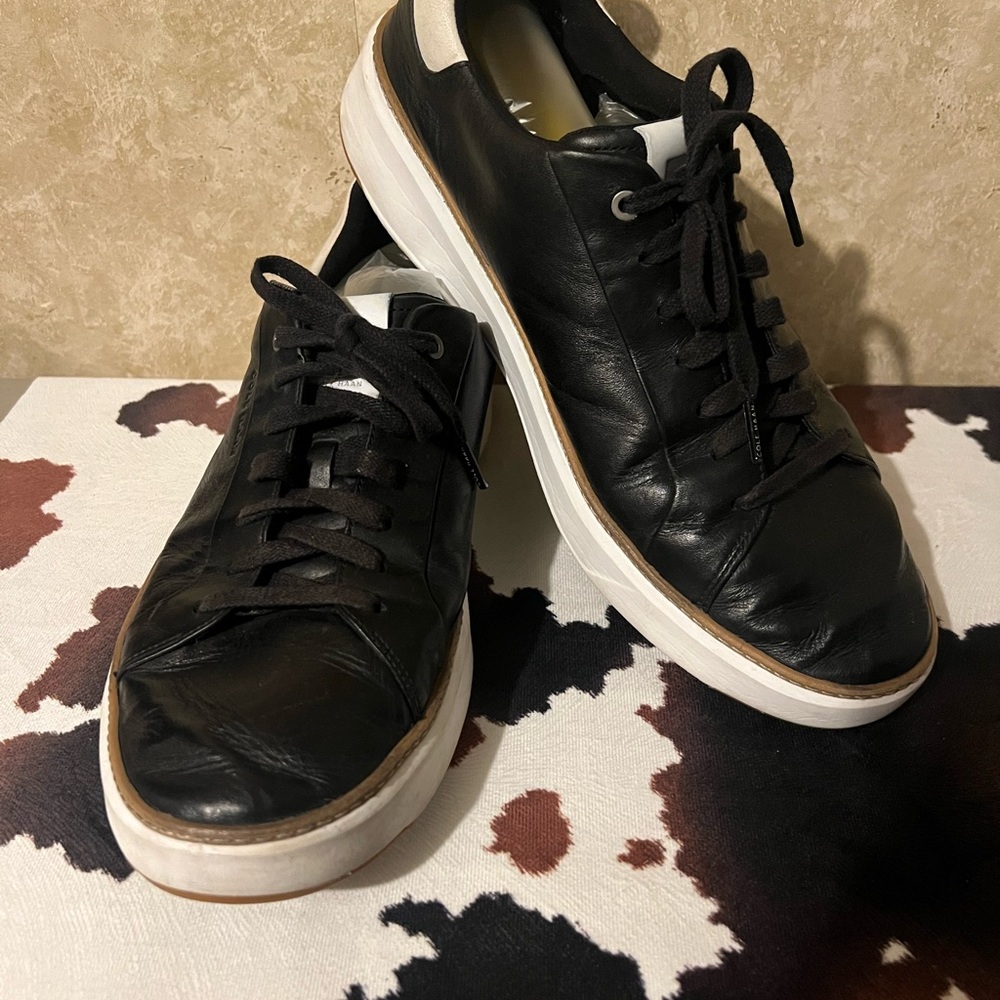 Cole Haan Black Leather Men's Sneakers